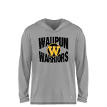 WAUPUN HIGH SCHOOL WARRIORS <span class="pdp-name-mascot">WAUPUN WARRIORS</span> BSN SPORTS Youth Ultimate Long Sleeve Performance Hoodie Tee Front Thumbnail
