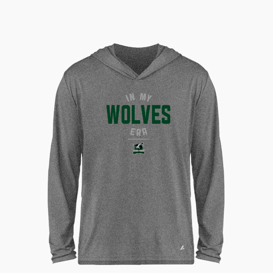 Woods Charter Wolves BSN SPORTS Youth Ultimate Long Sleeve Performance Hoodie Tee