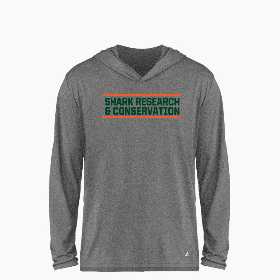 Shark Research & Conservation The Official Online Store BSN SPORTS Youth Ultimate Long Sleeve Performance Hoodie Tee