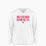 BRANFORD HIGH SCHOOL HORNETS <span class="pdp-name-mascot">BRANFORD HORNETS</span> BSN SPORTS Youth Ultimate Long Sleeve Performance Hoodie Tee Front Thumbnail