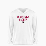 WATONGA HIGH SCHOOL EAGLES BSN SPORTS Youth Ultimate Long Sleeve Performance Hoodie Tee Front Thumbnail