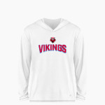 JAMES MONROE HIGH SCHOOL VIKINGS BSN SPORTS Youth Ultimate Long Sleeve Performance Hoodie Tee Front Thumbnail