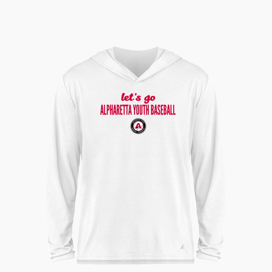 Alpharetta Youth Baseball Alpharetta <span class="pdp-name-mascot">Alpharetta Youth Baseball Association</span> BSN SPORTS Youth Ultimate Long Sleeve Performance Hoodie Tee