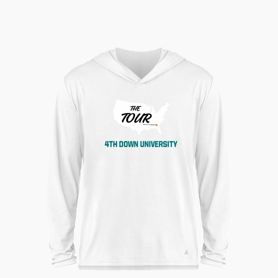 4th Down University 4th Down University <span class="pdp-name-mascot">4th Down University</span> BSN SPORTS Youth Ultimate Long Sleeve Performance Hoodie Tee