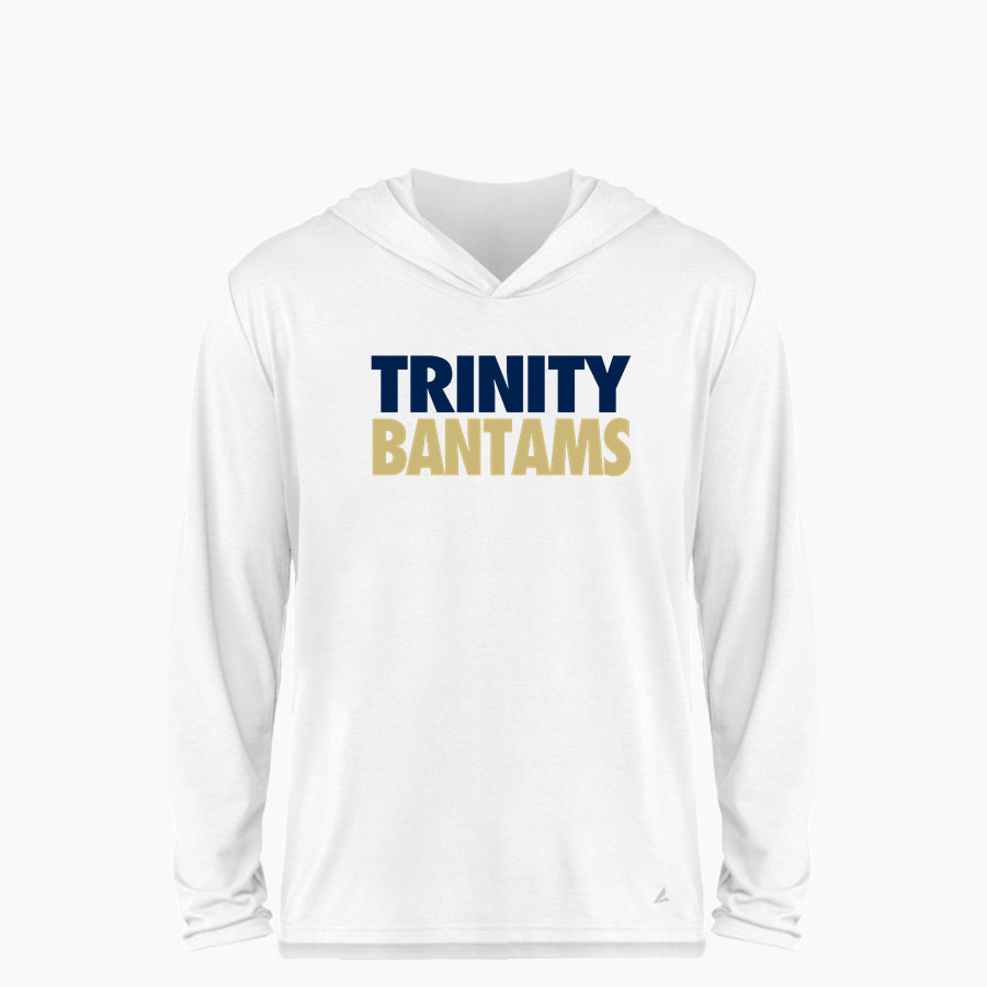 Trinity College Bantams The Official Online Store <span class="pdp-name-mascot">Trinity Bantams</span> BSN SPORTS Youth Ultimate Long Sleeve Performance Hoodie Tee