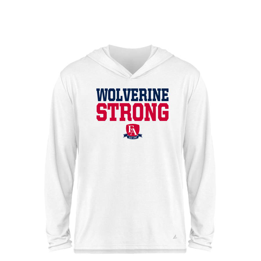 Frontier Academy Wolverines <span class="pdp-name-mascot">Frontier Academy Wolverines</span> BSN SPORTS Youth Ultimate Long Sleeve Performance Hoodie Tee