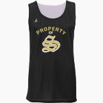 E E SMITH HIGH SCHOOL GOLDEN BULLS <span class="pdp-name-mascot">E E SMITH GOLDEN BULLS</span> BSN SPORTS Adult Reversible Mesh Basketball Jersey Front Thumbnail