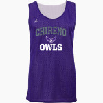 CHIRENO HIGH SCHOOL OWLS <span class="pdp-name-mascot">CHIRENO OWLS</span> BSN SPORTS Adult Reversible Mesh Basketball Jersey Front Thumbnail