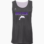 Bergman Dolphins BSN SPORTS Adult Reversible Mesh Basketball Jersey Front Thumbnail