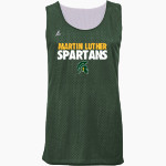 Martin Luther Spartans BSN SPORTS Youth Reversible Mesh Basketball Jersey Front Thumbnail
