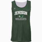 JENISON HIGH SCHOOL WILDCATS <span class="pdp-name-mascot">JENISON WILDCATS</span> BSN SPORTS Youth Reversible Mesh Basketball Jersey Front Thumbnail