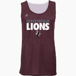FAYETTEVILLE HIGH SCHOOL LIONS BSN SPORTS Youth Reversible Mesh Basketball Jersey Front Thumbnail