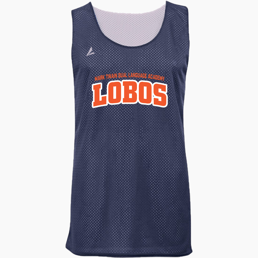Mark Twain Dual Language Academy Lobos BSN SPORTS Youth Reversible Mesh Basketball Jersey