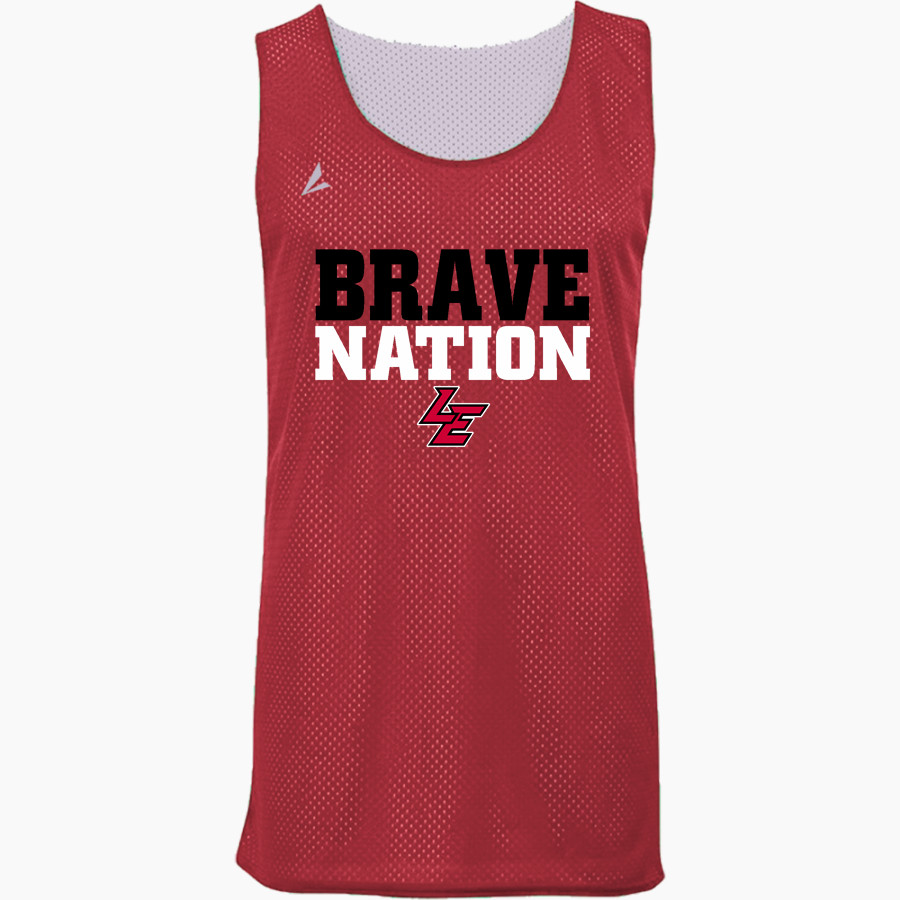 LOGAN ELM HIGH SCHOOL BRAVES BSN SPORTS Youth Reversible Mesh Basketball Jersey