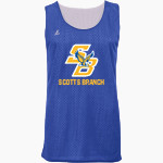 SCOTTS BRANCH HIGH SCHOOL FIGHTING EAGLES <span class="pdp-name-mascot">SCOTTS BRANCH FIGHTING EAGLES</span> BSN SPORTS Youth Reversible Mesh Basketball Jersey Front Thumbnail