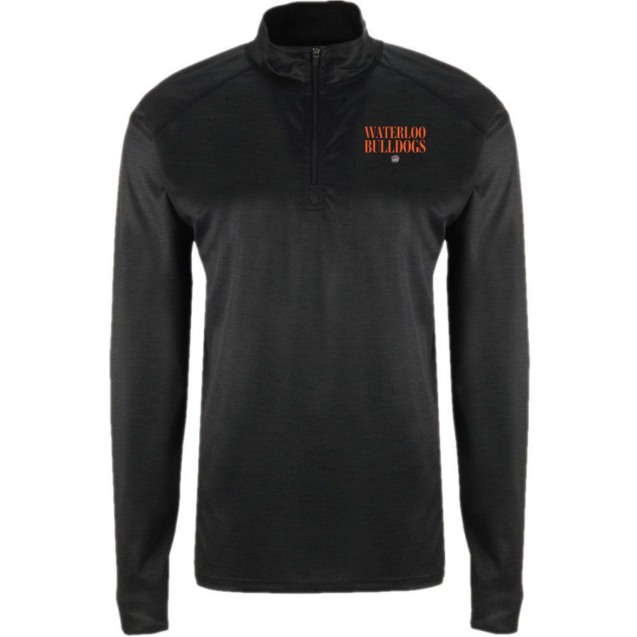 WATERLOO HIGH SCHOOL BULLDOGS <span class="pdp-name-mascot">WATERLOO BULLDOGS</span> BSN SPORTS Men's Velocity 1/4 Zip Pullover