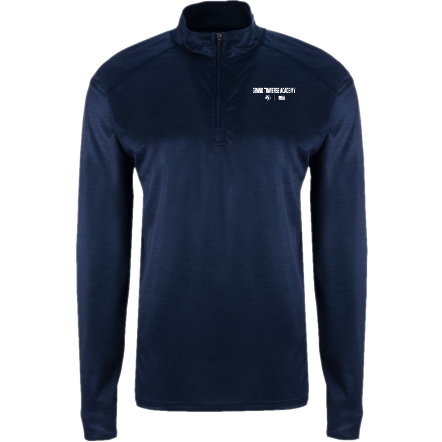 Grand Traverse Academy Mustangs <span class="pdp-name-mascot">Grand Traverse Academy Mustangs</span> BSN SPORTS Men's Velocity 1/4 Zip Pullover