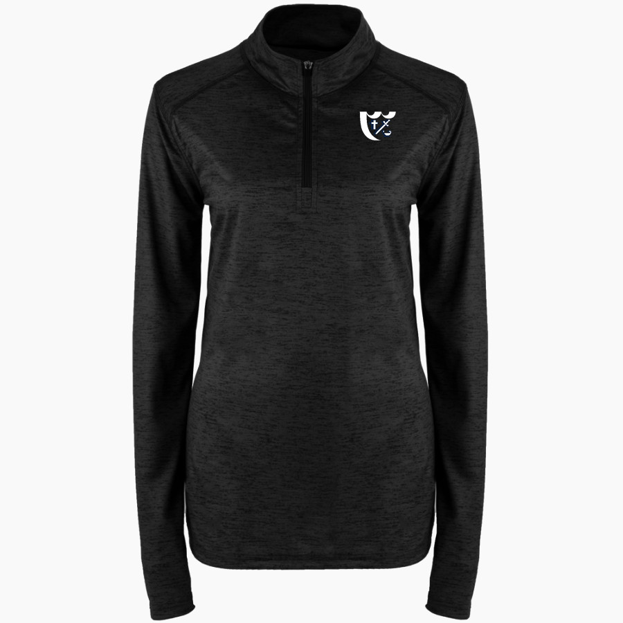 Breck Mustangs BSN SPORTS Women's Velocity 1/4 Zip Pullover