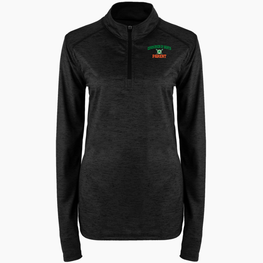 Communion of Saints School Sabres official sideline store BSN SPORTS Women's Velocity 1/4 Zip Pullover