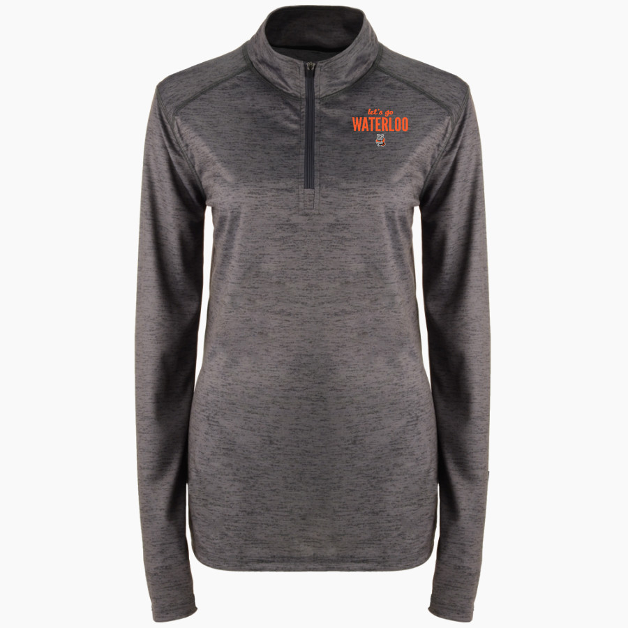WATERLOO HIGH SCHOOL BULLDOGS <span class="pdp-name-mascot">WATERLOO BULLDOGS</span> BSN SPORTS Women's Velocity 1/4 Zip Pullover