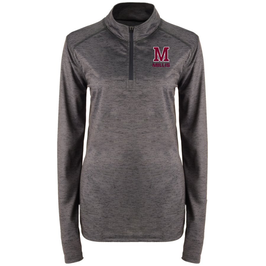MILLIS HIGH SCHOOL MOHAWKS <span class="pdp-name-mascot">MILLIS MOHAWKS</span> BSN SPORTS Women's Velocity 1/4 Zip Pullover