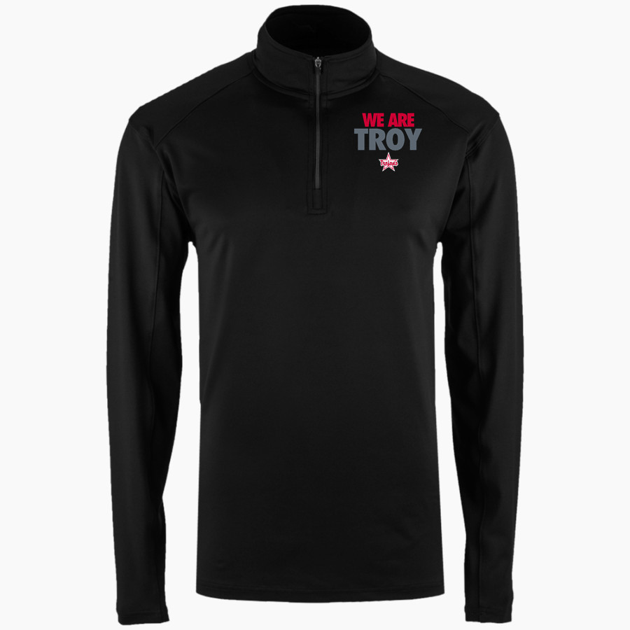 TROY HIGH SCHOOL TROJANS <span class="pdp-name-mascot">TROY TROJANS</span> BSN SPORTS Men's Premier 1/4 Zip
