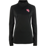 WOODLAND CHRISTIAN SCHOOL CARDINALS <span class="pdp-name-mascot">WOODLAND CARDINALS</span> BSN SPORTS Women's Premier 1/4 Zip Front Thumbnail