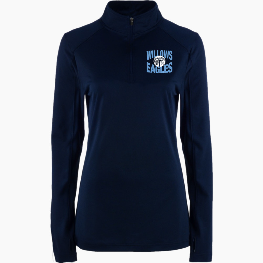 WILLOWS ACADEMY Eagles <span class="pdp-name-mascot">Willows Eagles</span> BSN SPORTS Women's Premier 1/4 Zip