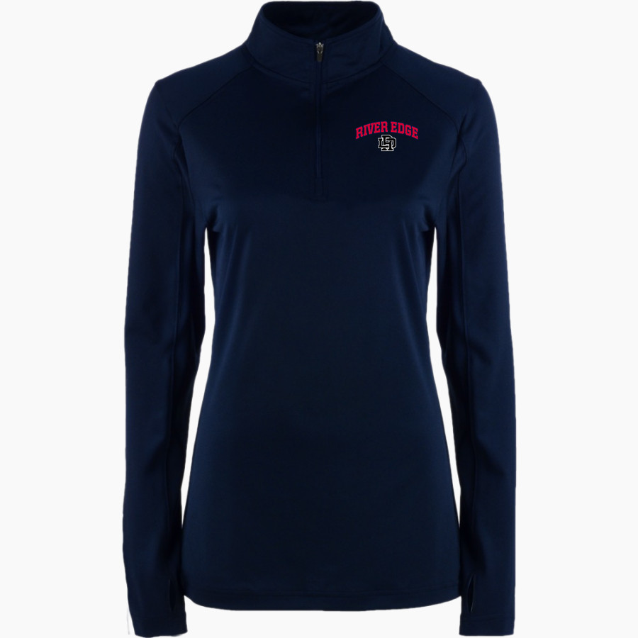 River Edge Little League <span class="pdp-name-mascot">River Edge Little League</span> BSN SPORTS Women's Premier 1/4 Zip