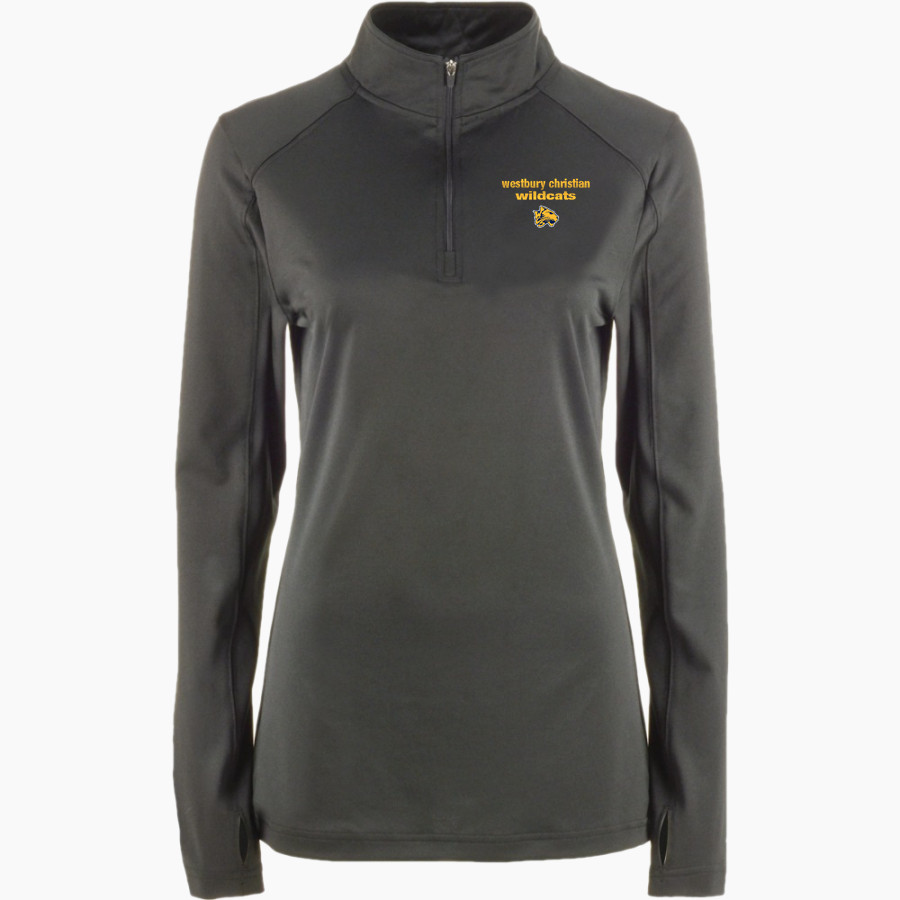 Westbury Christian Wildcats <span class="pdp-name-mascot">Westbury Christian Wildcats</span> BSN SPORTS Women's Premier 1/4 Zip
