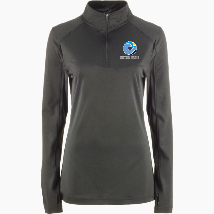 OCEANSIDE UNIFIED OCEANSIDE UNIFIED <span class="pdp-name-mascot">OCEANSIDE UNIFIED SCHOOL DISTRICT</span> BSN SPORTS Women's Premier 1/4 Zip