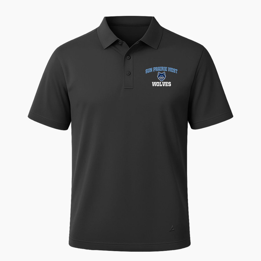 Sun Prairie West Wolves <span class="pdp-name-mascot">Sun Prairie West High School Wolves</span> BSN SPORTS Men's Impact Performance Polo