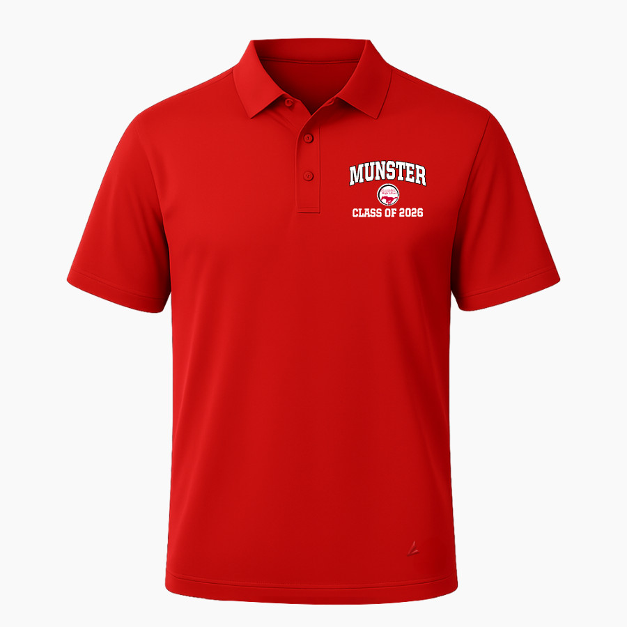 MUNSTER HIGH SCHOOL MUSTANGS <span class="pdp-name-mascot">MUNSTER MUSTANGS</span> BSN SPORTS Men's Impact Performance Polo