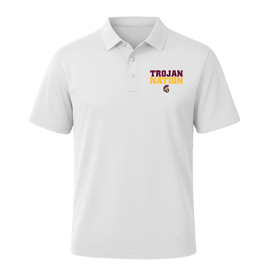 RIGBY HIGH SCHOOL TROJANS <span class="pdp-name-mascot">RIGBY TROJANS</span> BSN SPORTS Men's Impact Performance Polo
