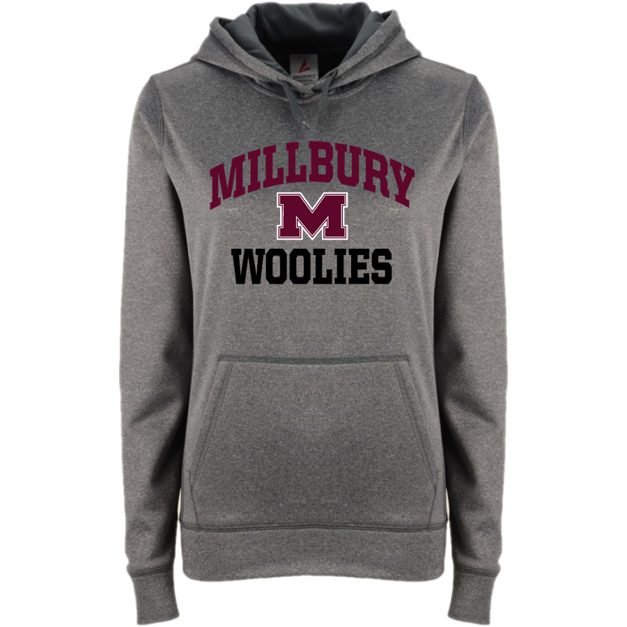 MILLBURY SR HIGH SCHOOL WOOLIES <span class="pdp-name-mascot">MILLBURY MEMORIAL WOOLIES</span> BSN SPORTS Women's Recruit Hoodie
