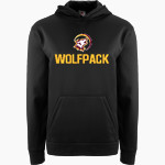 Oak Hills Christian College Wolfpack BSN SPORTS Youth Recruit Hoodie Front Thumbnail