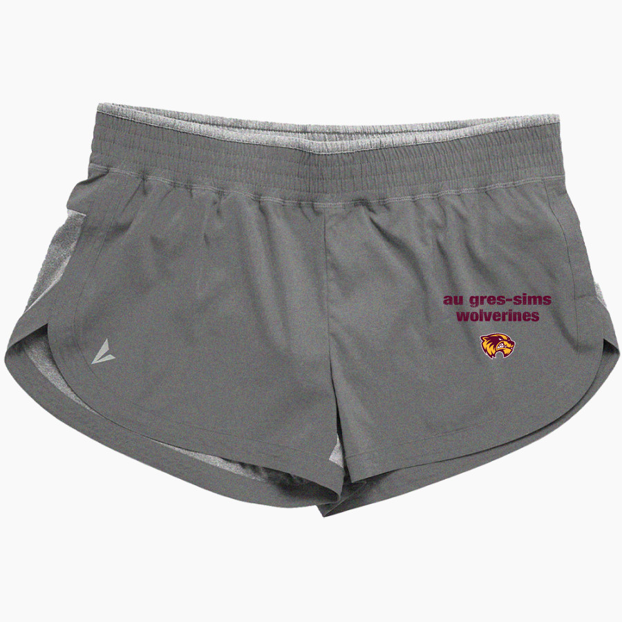 Au Gres-Sims HIGH SCHOOL WOLVERINES <span class="pdp-name-mascot">AU GRES - SIMS WOLVERINES</span> BSN SPORTS Women's Training Shorts