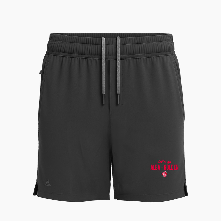 ALBA-GOLDEN HIGH SCHOOL PANTHERS BSN SPORTS Men's Apex Woven 7" Short