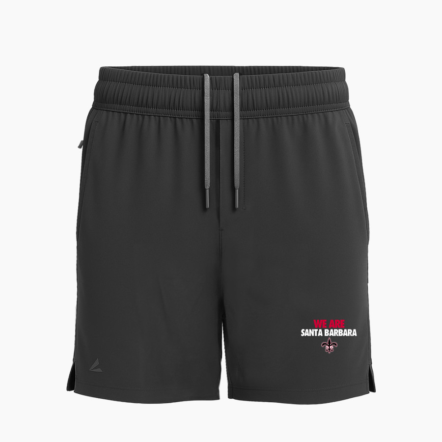 Santa Barbara Saints Football <span class="pdp-name-mascot">Santa Barbara Saints Football</span> BSN SPORTS Men's Apex Woven 7" Short