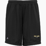 West Virginia State Yellow Jackets BSN SPORTS Youth Mesh Non-Pocket Short 6" Inseam Front Thumbnail