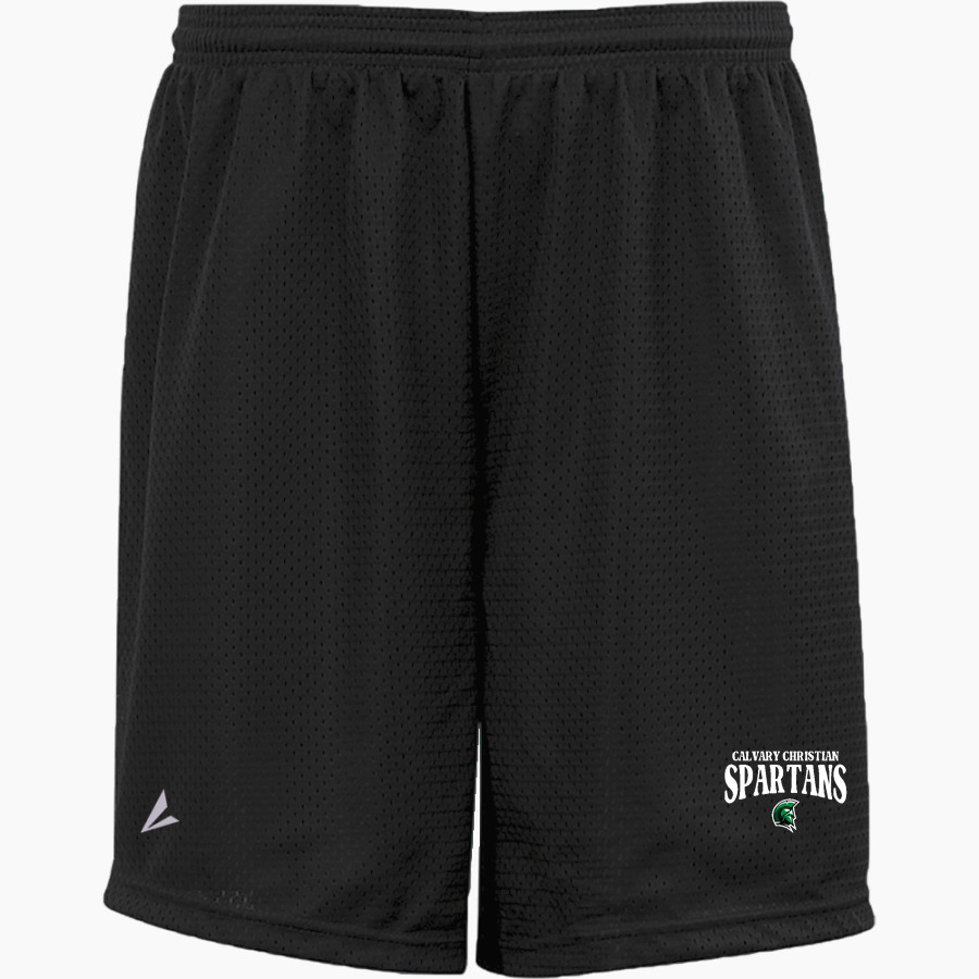 Calvary Christian Spartans <span class="pdp-name-mascot">Calvary Christian Spartans</span> BSN SPORTS Youth Mesh Non-Pocket Short 6" Inseam