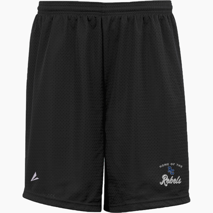 RITCHIE COUNTY HIGH SCHOOL REBELS BSN SPORTS Youth Mesh Non-Pocket Short 6" Inseam