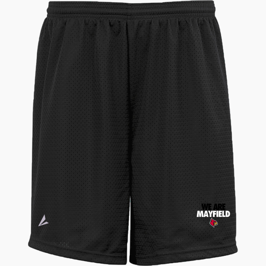 MAYFIELD HIGH SCHOOL CARDINALS BSN SPORTS Youth Mesh Non-Pocket Short 6" Inseam