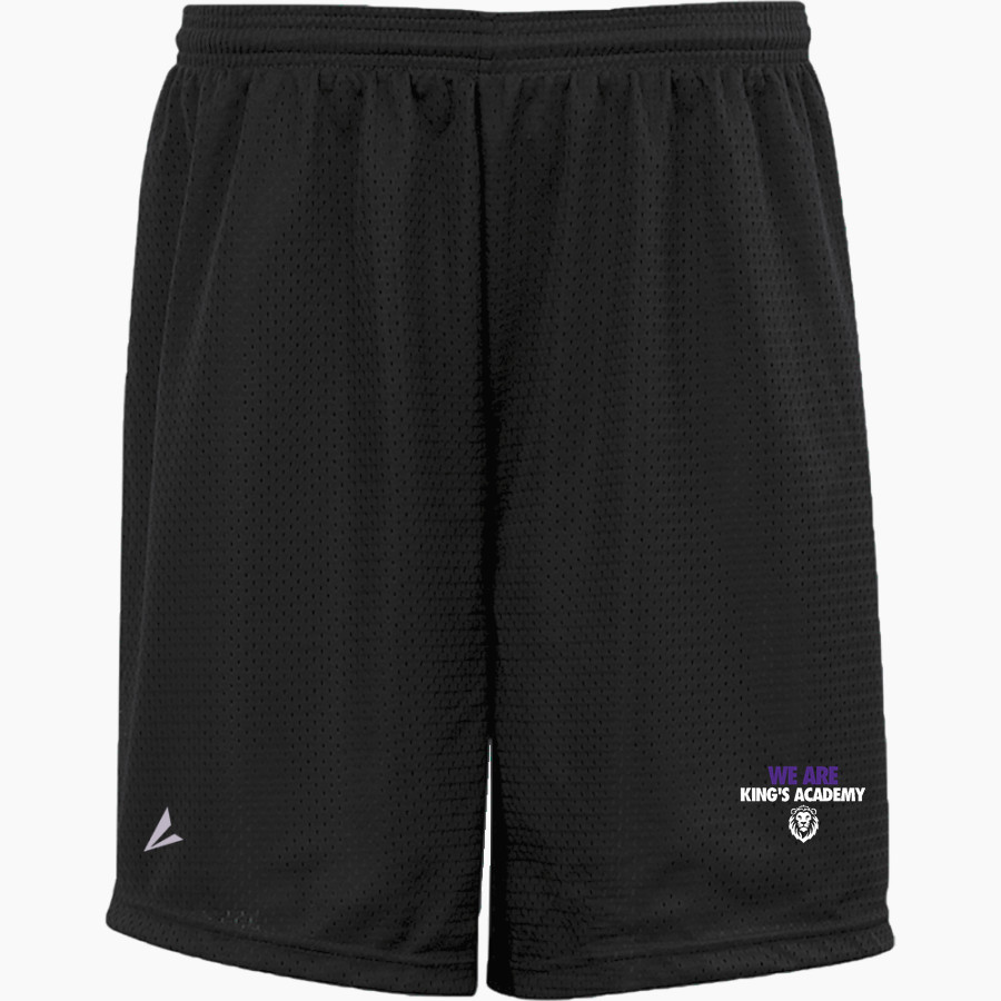 King's Academy Warriors BSN SPORTS Youth Mesh Non-Pocket Short 6" Inseam