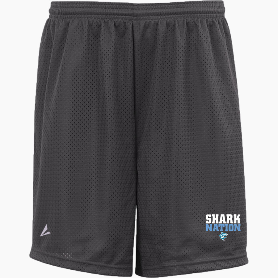 Hawaii Pacific University Online Store <span class="pdp-name-mascot">Hawaii Pacific University Sharks</span> BSN SPORTS Youth Mesh Non-Pocket Short 6" Inseam