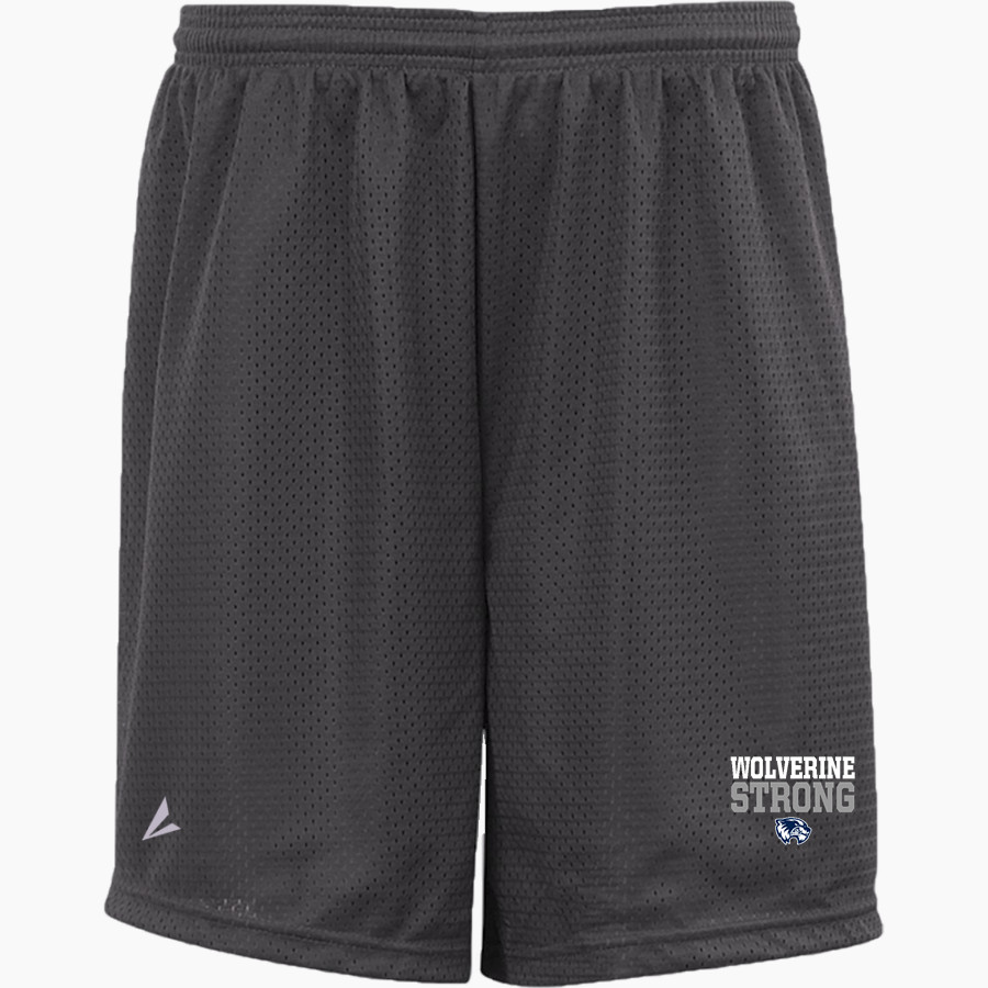 WEST GEAUGA HIGH SCHOOL WOLVERINES ONLINE STORE <span class="pdp-name-mascot">WEST GEAUGA WOLVERINES</span> BSN SPORTS Youth Mesh Non-Pocket Short 6" Inseam