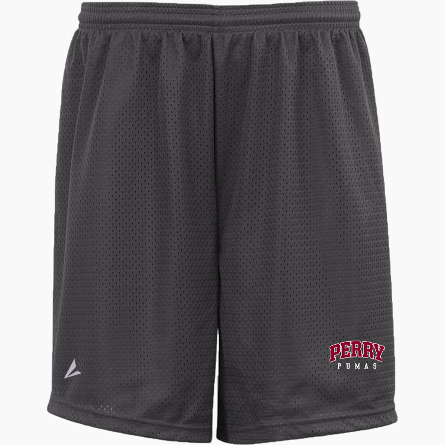Perry Pumas BSN SPORTS Youth Mesh Non-Pocket Short 6" Inseam