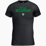 West Lutheran Warriors BSN SPORTS Men's Short Sleeve Compression Top Front Thumbnail