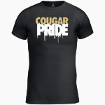 Manassas Park Cougars BSN SPORTS Men's Short Sleeve Compression Top Front Thumbnail
