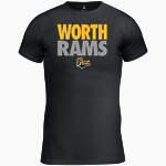 Worth Rams BSN SPORTS Men's Short Sleeve Compression Top Front Thumbnail